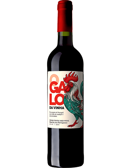 Vinho tinto português O Galo da Vinha 13%, garrafa 750ml